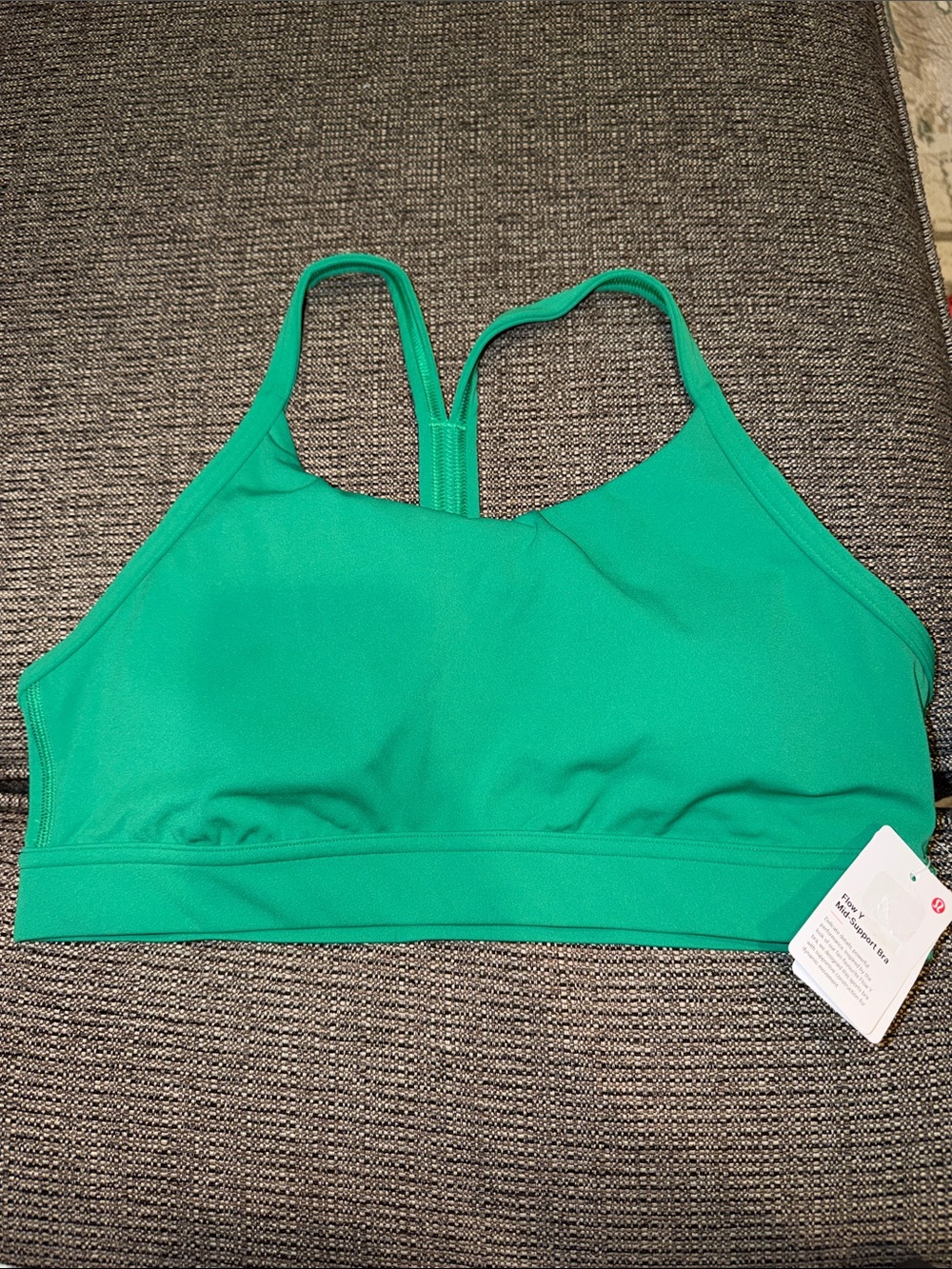 Lululemon Green Women's Flow Y Mid-Support Sports Bra